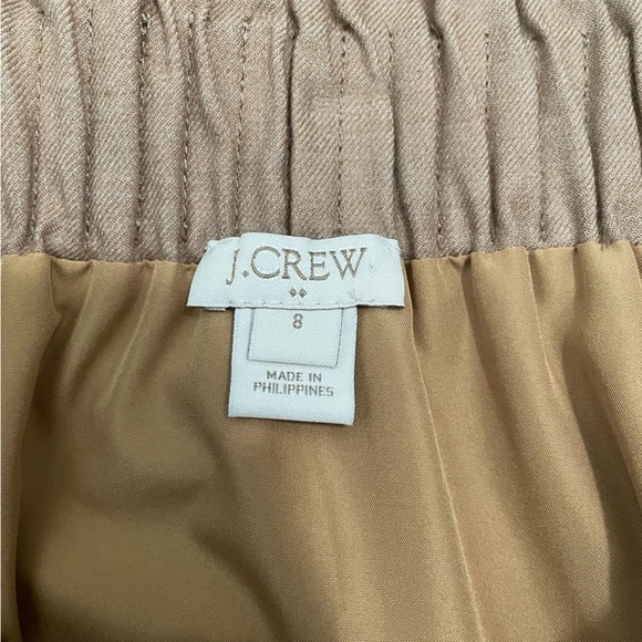 J.Crew Tan Mini Skirt Wool Blend Size 8 - Picture 2 of 8
